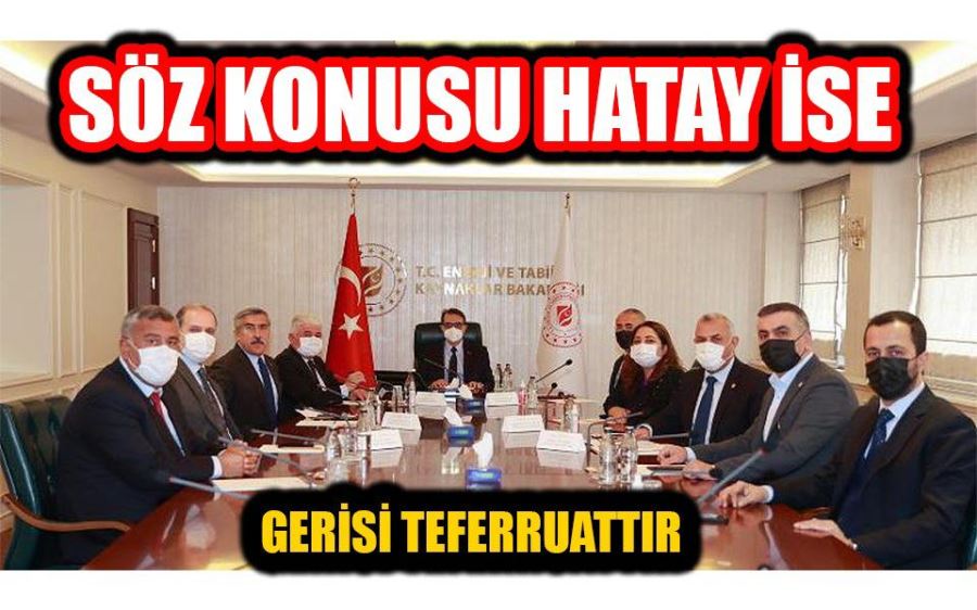 CUMHUR İTTİFAKI VEKİLLERİ ENERJİ BAKANINI ZİYARET ETTİ