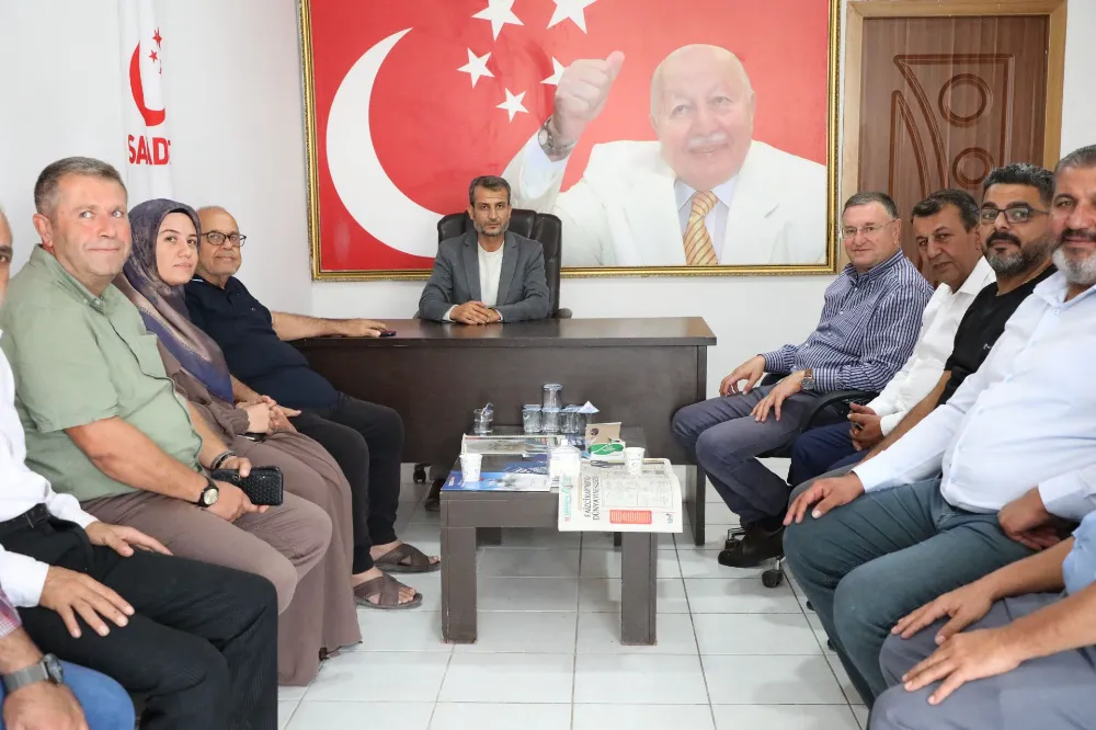 BAŞKAN SAVAŞ’TAN BAŞKAN MAHMUT ŞAN’A TEBRİK ZİYARETİ