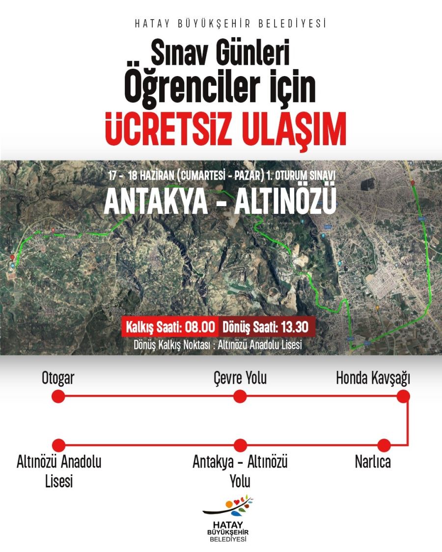 HBB YKS’YE GİRECEK ÖĞRENCİLERE ÜCRETSİZ SERVİS İMKANI SAĞLIYOR