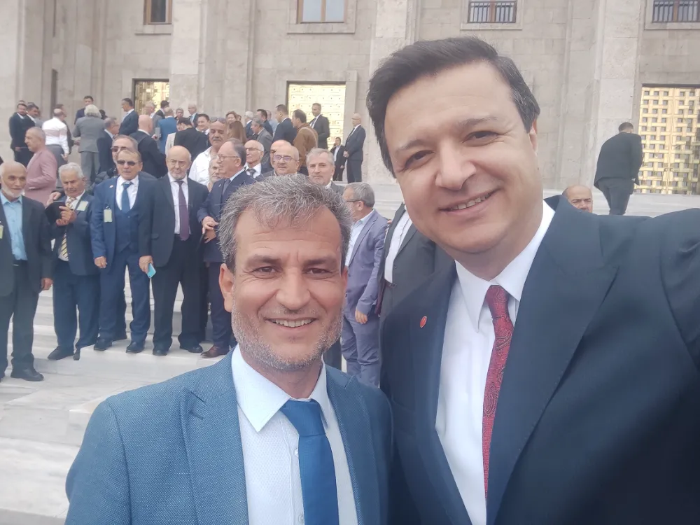BAŞKAN MAHMUT ŞAN, GENEL BAŞKAN ARIKAN İLE BULUŞTU
