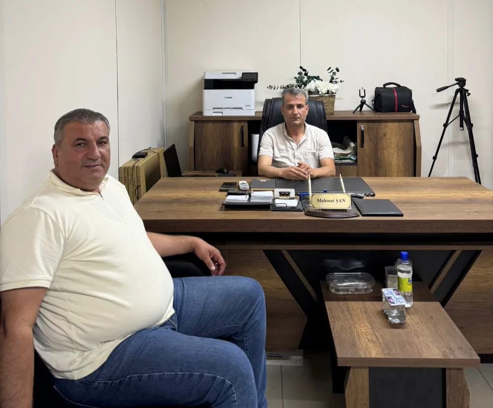 Muhtar Mehmet İsaoğulları’ndan Altınözü Gazetesine Ziyaret